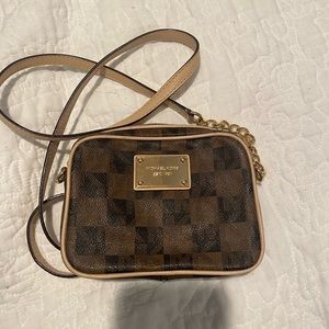 Michael Kors monogram crossbody bag